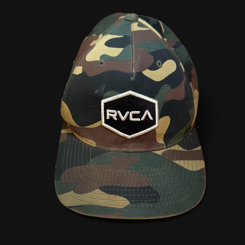 Rvca camo snapback hat skater